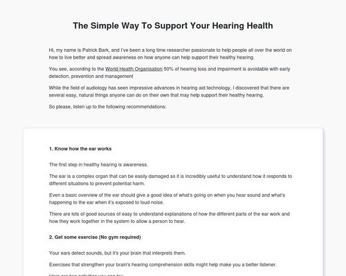 Quietum Plus – Text Presentation